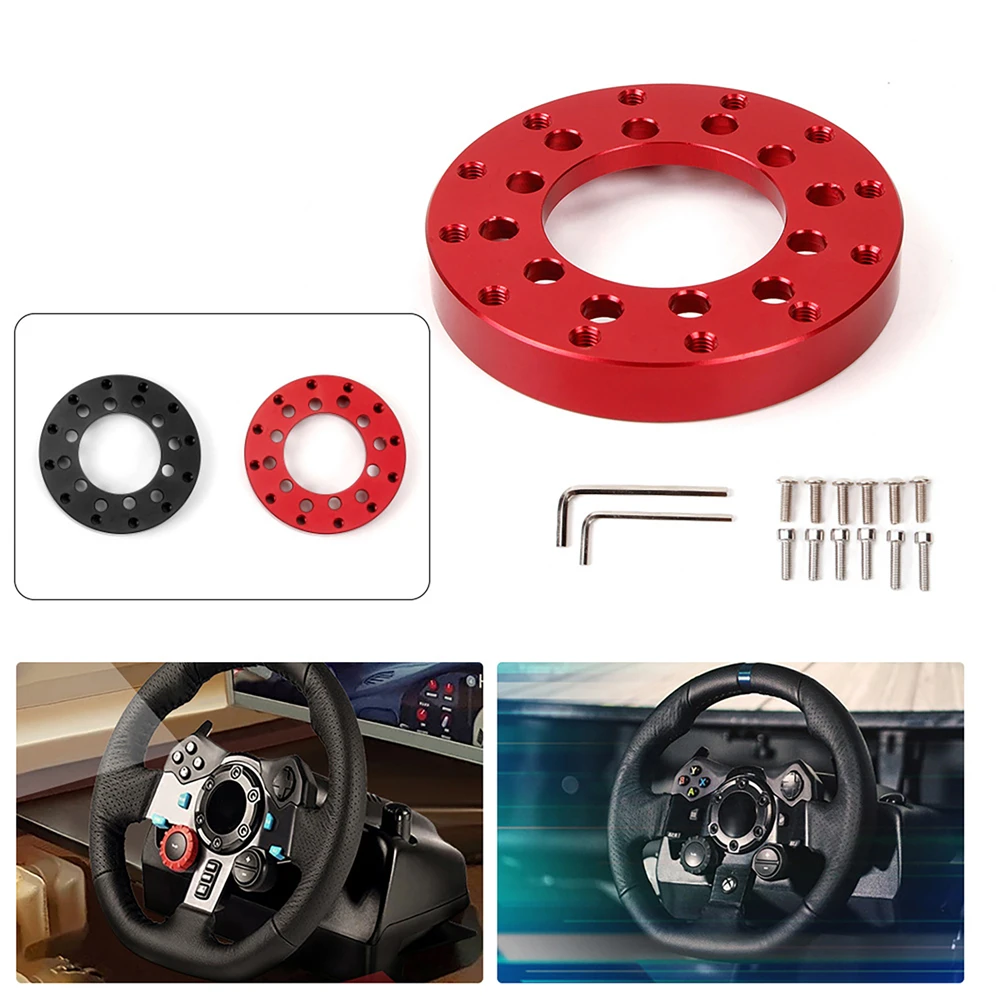 70MM Game Steering Wheel Adapter Plate with Wranch/ Screws for G25 G27 G920 Car Game Steering Wheel Base Accessories