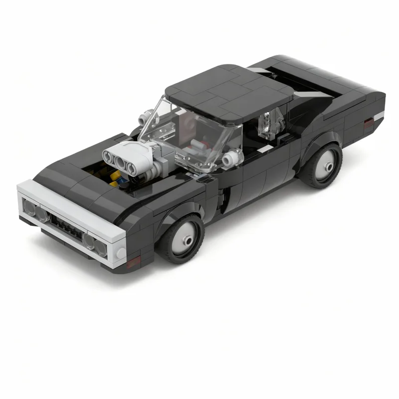 440pcs MOC ULTIMATE Fast Furious Dodge Charger RT City Champions Model Building Blocks DIY Creative Gift Display Decor Premium view 2