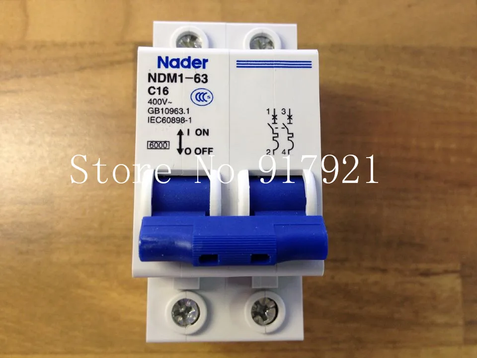 [ZOB] Nader letter NDM1-63 C16 genuine new miniature circuit breaker 2P16A  --10PCS/LOT