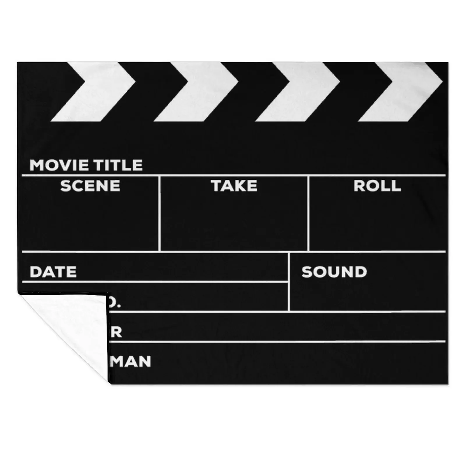 

Movies Director Filmmaker Movie Slate Film Slate Clapperboard Throw Blanket wednesday manga Hair Blankets