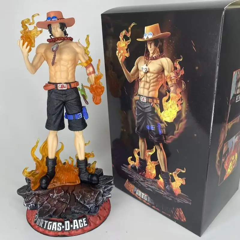 Figura de una pieza de 20cm Dream Fire Fist Ace con Base-personaje de Anime figura de moda decoración de escritorio colección modelo regalo