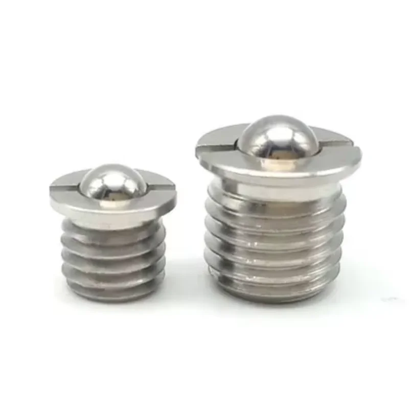 

TBRHZMK 2pcs M5 M6 M8 M10 M12 M16 Flange type Ball plunger Press-in thread type Ball head bead Step with screw Bow pin stainless