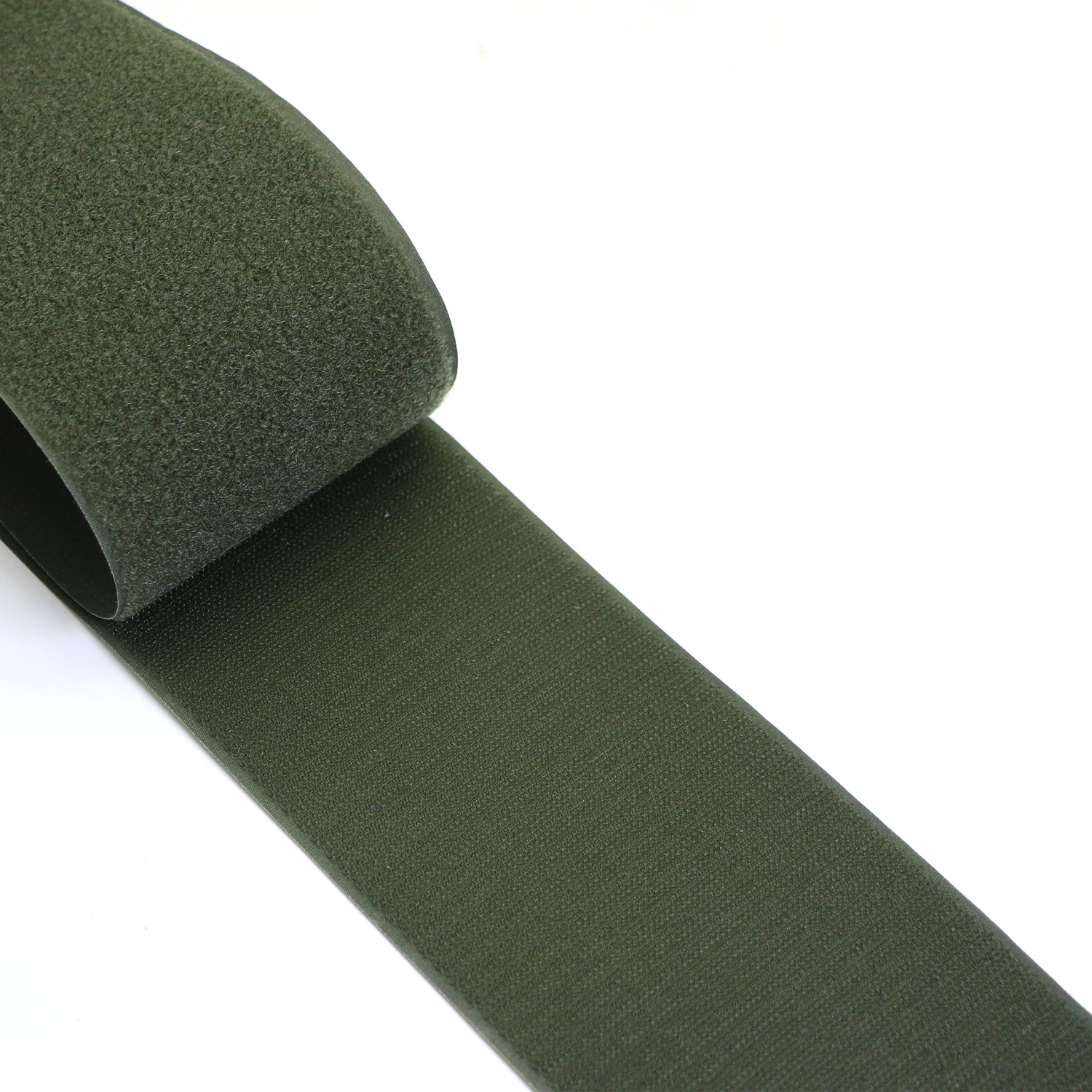 1Meter/pairs 100mm Olive Drab Non-adhesive Hook and Loop fastener Tape Sewing-on the hooks adhesive Magic tape DIY Green