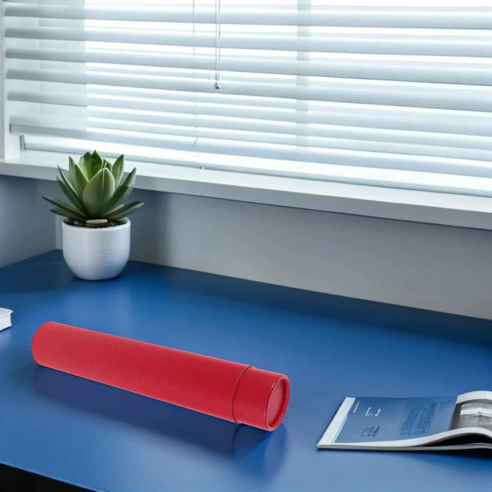 أنبوب تخزين فني قابل للتوسيع، حاوية رسم ورقية للمستندات والخرائط والملصقات والخط أنبوب الصياغة المحمول - الفن