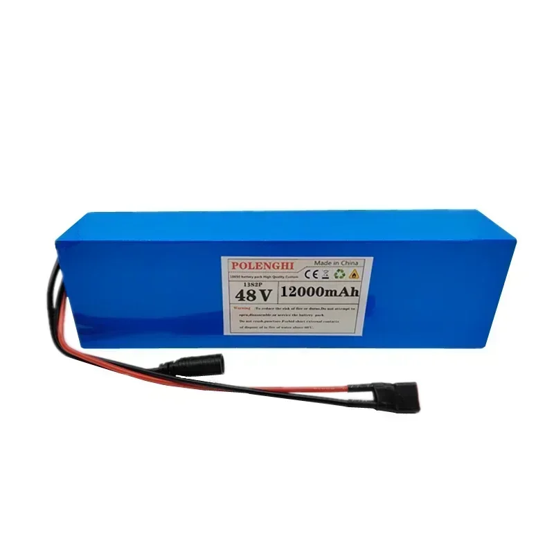 13S2P 48V 12000mAh 18650 Rechargeable Li-ion Battery Pack 54.6V 2A Charger
