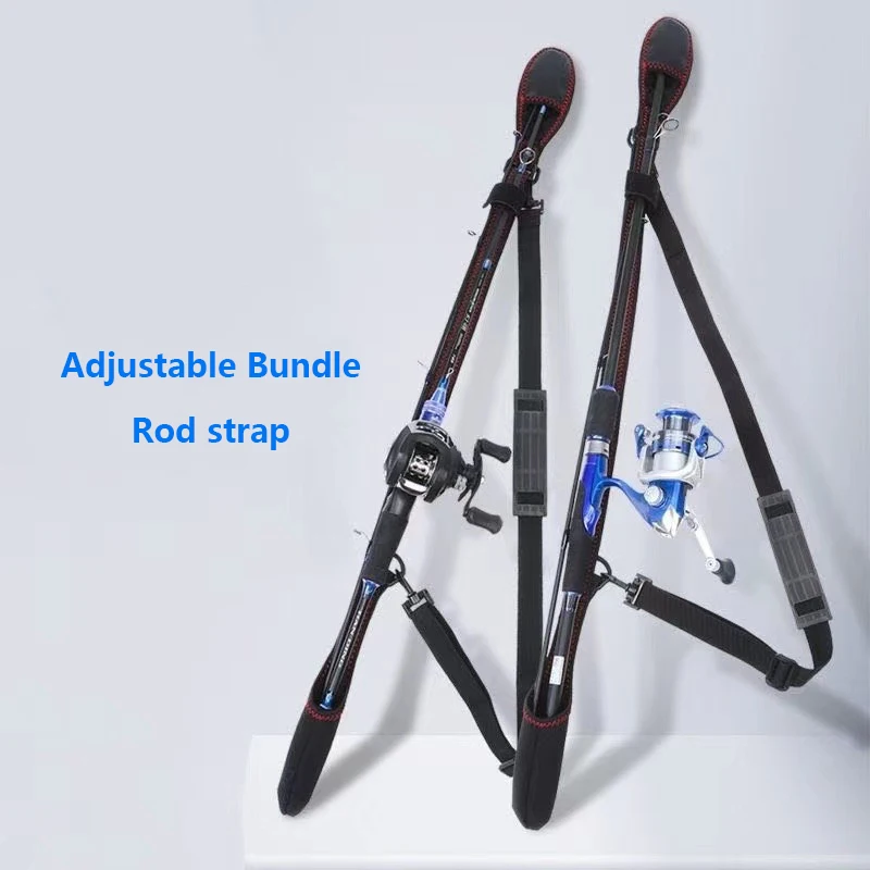 New Fishing Rod Protective Sheath Case Fly Fishing Rods Cover Pole Bag Holder Belt Straps Wrap Portable Tools Accessories