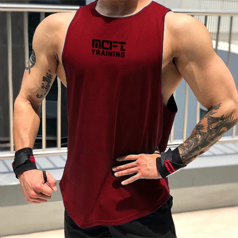 Brand Korean Gym Muscle Sleeveless Shirt Mens Tank Top Workout Sporting Stringer Clothing Comfortable Fashion Fitness Singlets