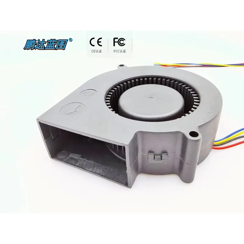 pa  Blueprint 9733 Double Ball Bearing 5V 0.93A High Speed PWM Temperature Control Turbine Blower Cooling Fan