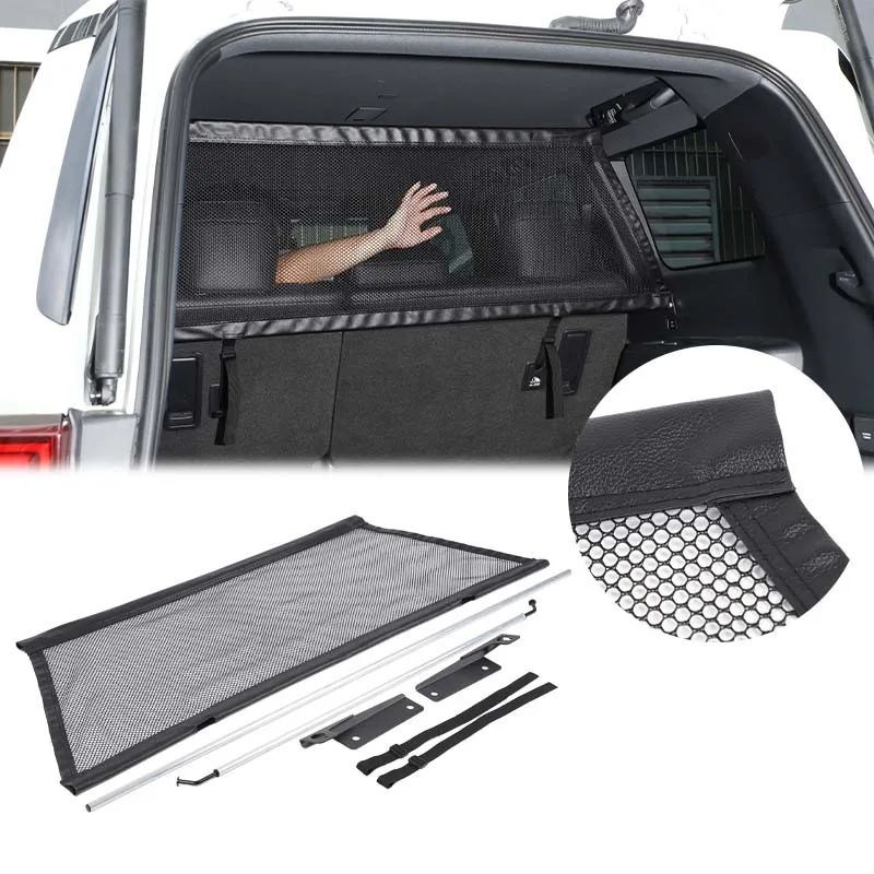 For Toyota Land Cruiser 250 Prado J250 LC250 2024-2026 Pet Net Vehicle Safety Mesh Barrier Buckle & Hook Fasteners Accessories