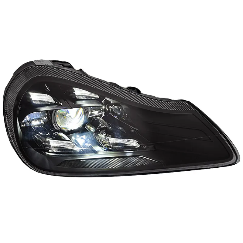 Car For Porsche Cayenne 2007-2010 LED Headlights  Fog Lights Car Accessory Cayenne Head Lamp