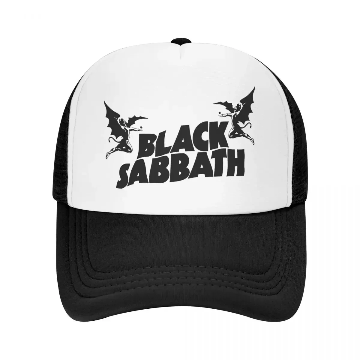 Blacks Sabbaths Trucker Cap Men Women Hip-Hop Hats Sun Caps Racing Cap Adjustable Snapback Caps Mesh Baseball Caps Summer