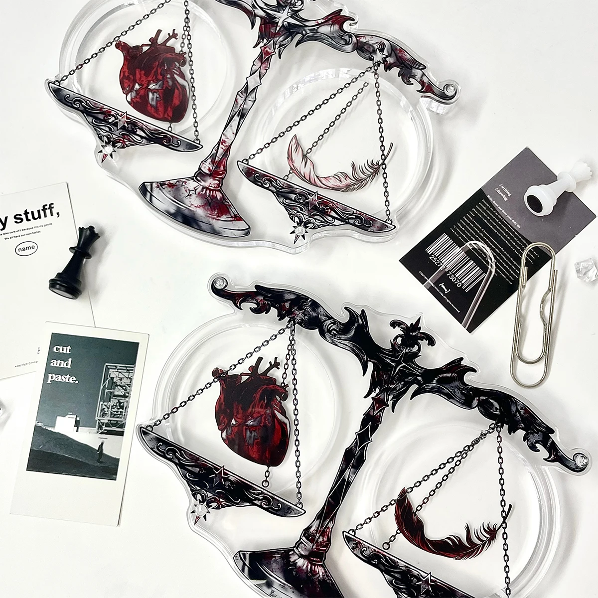 Sakajira Anubis Trial двойной дешевый красивый бар кирпич акриловый поднос дешевое хранилище бейджей отличный подарок милый и крутой держатель бейджа