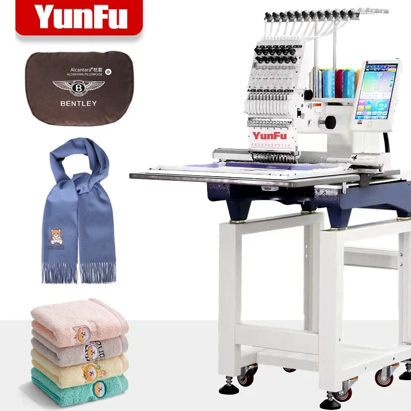 1000 SPM Single Head Apparel Machinery Programmable Embroidery Machine E900 With Cap Driver