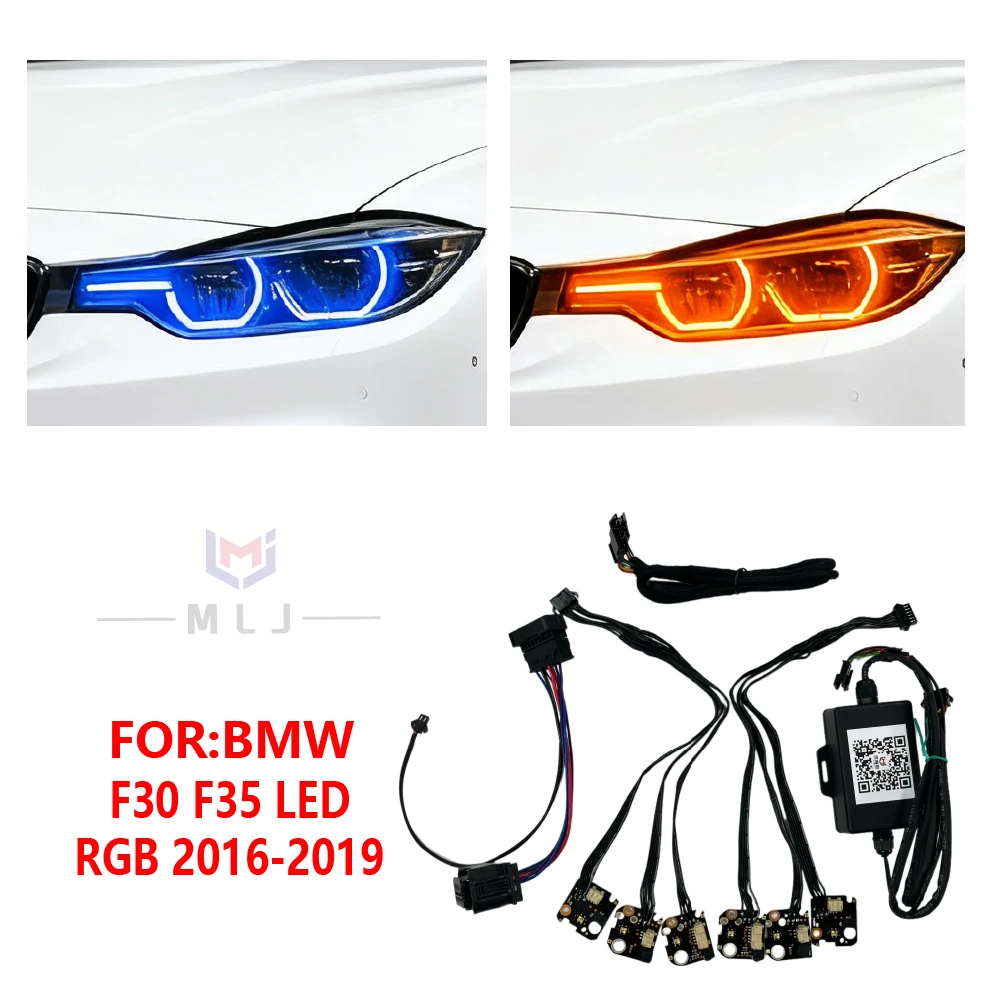 NEW RGB DRL For BMW 3 Series F30 F35 F31 320 325 330 2016-2019 LED Modules headlight internal wiring harness