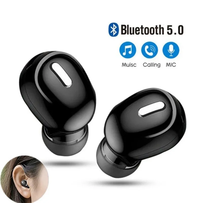 TESDINE X9 Bluetooth Earphones Single Ear Invisible Earphones Factory Bluetooth Earphones Ultra Small Invisible Earphones