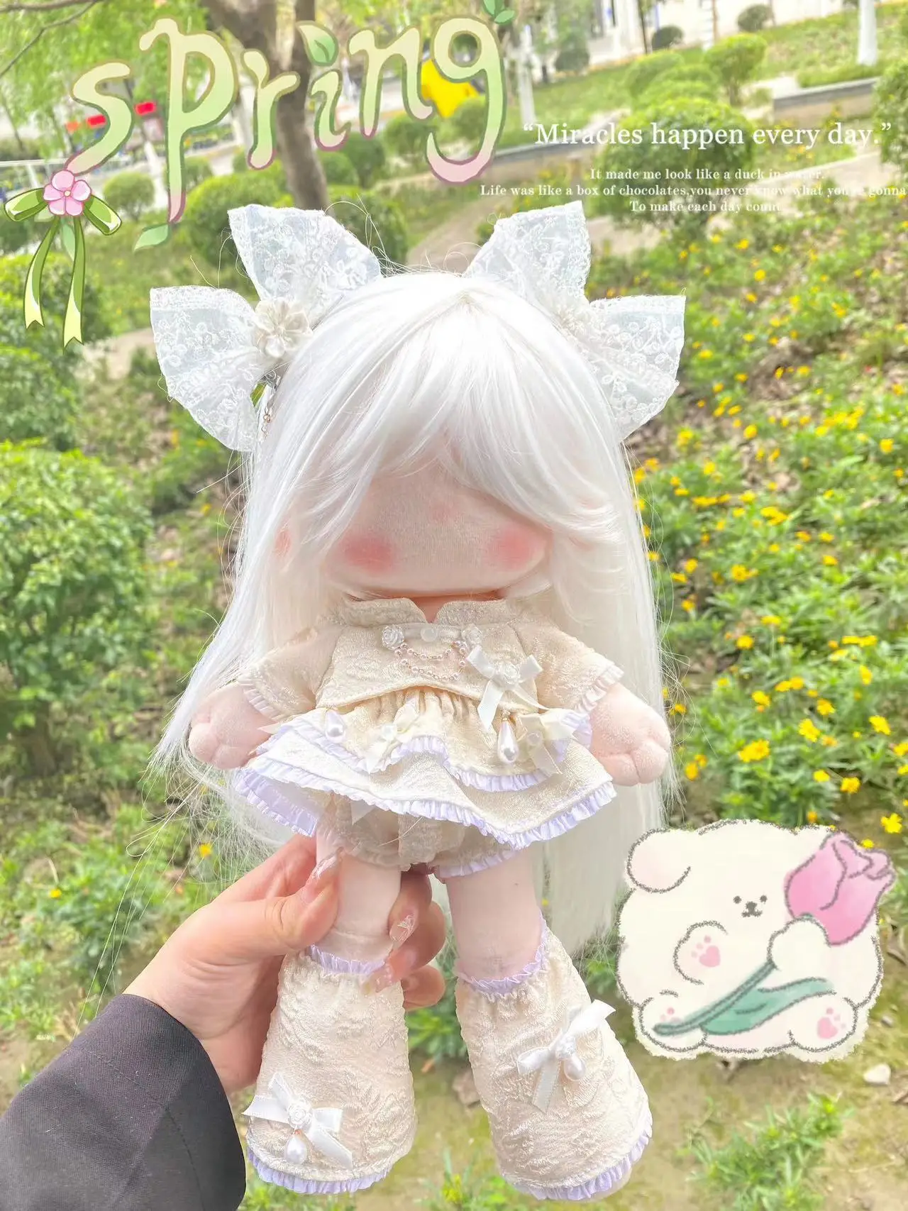 Original Sweet Gril Lolita Princess Suit For 20cm 25cm 30cm Doll Toy Costume Cosplay Kids Gift Cute