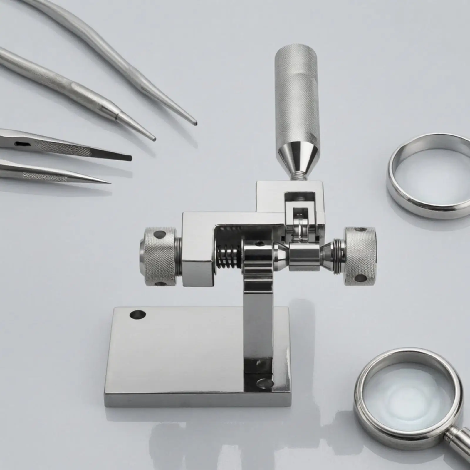 Steel Manual Ring Expander Heavy Duty Band Stretcher Metal Ring Enlarger Tool for Jewelry Making