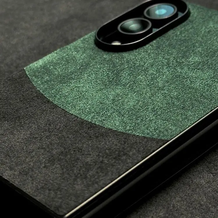 Luxury Microfiber Suede Leather Case for Samsung Galaxy Z Fold8,Wear-resistant Turn Fur Soft Frame Protective Cover