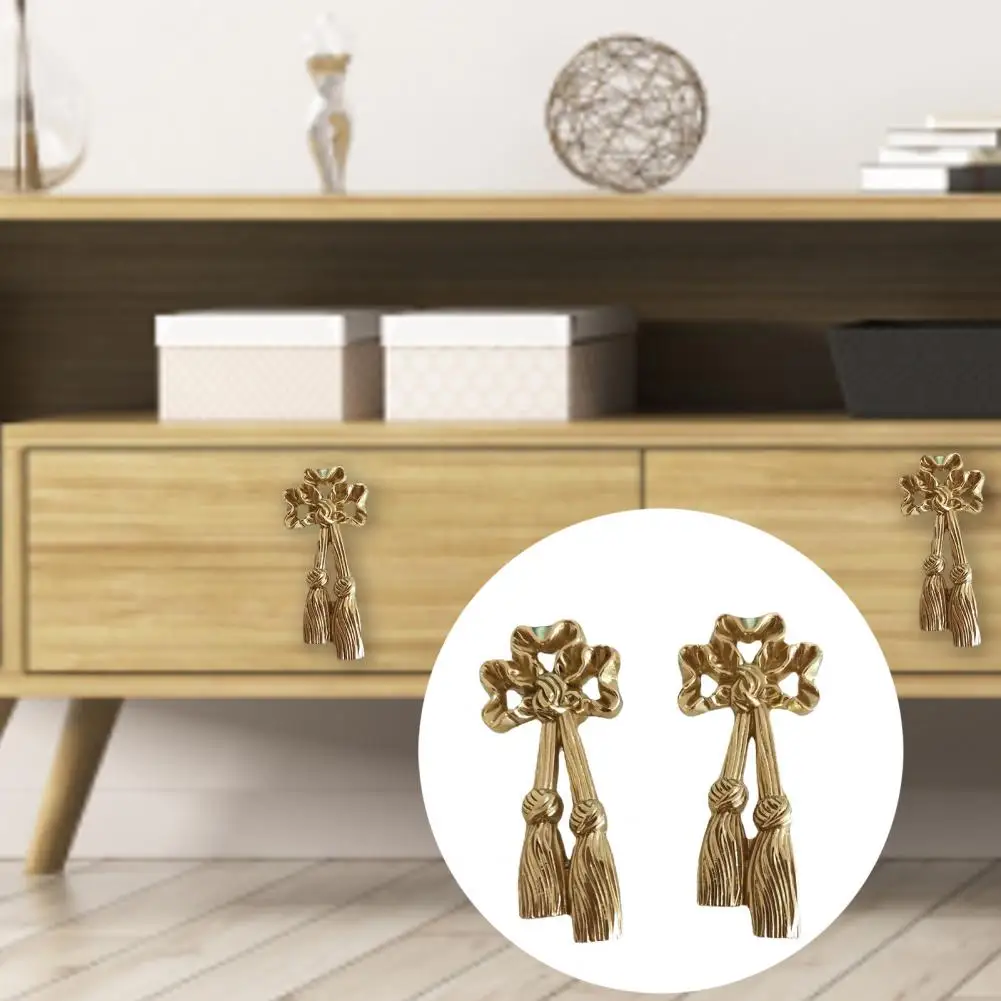 

Cabinet Door Handle Fringe Shape Furniture Vintage Brass Drawer Cupboard Door Pull Handle Home Kitchen Cupboard Wardrobe Pulls
