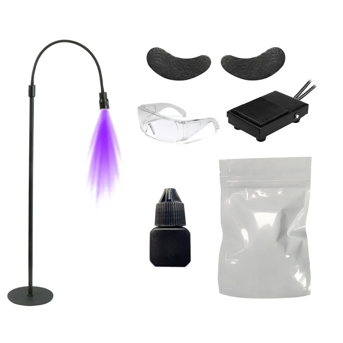 

Replaceable head UV eyelash glue light lamp 2S fast curing LED violet light nail beauty eyelashes beauty salons