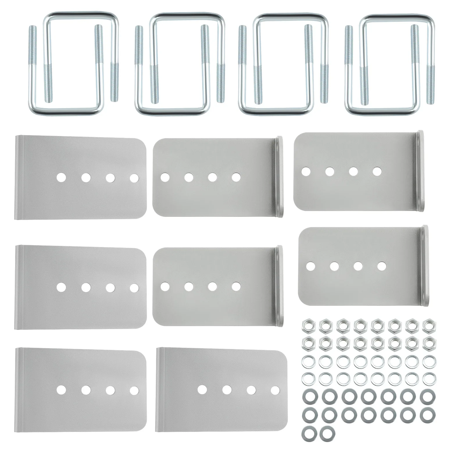 

8x Galvanized L-Type Boat Trailer Bunk Bracket Kit Fit For 3 x 3 Crossmember