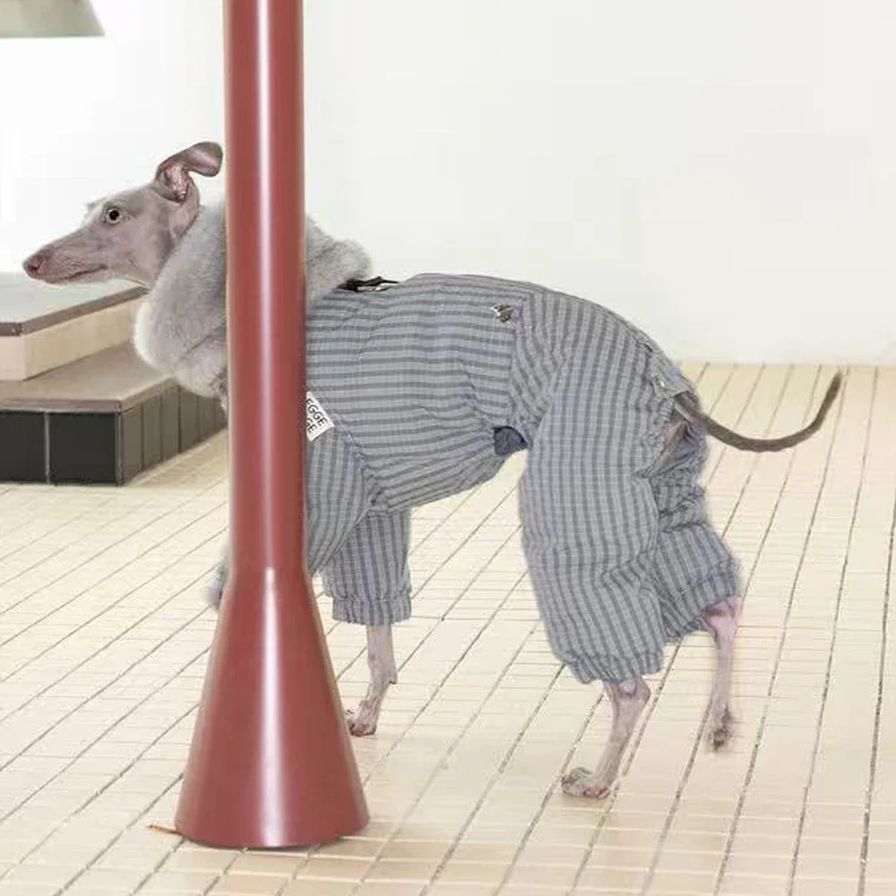 Luxury Winter 4-legged Thick Mink Fur Collar Jacket for Italian Greyhound Waterproof Windproof Warm Coat for Whippet Dogs