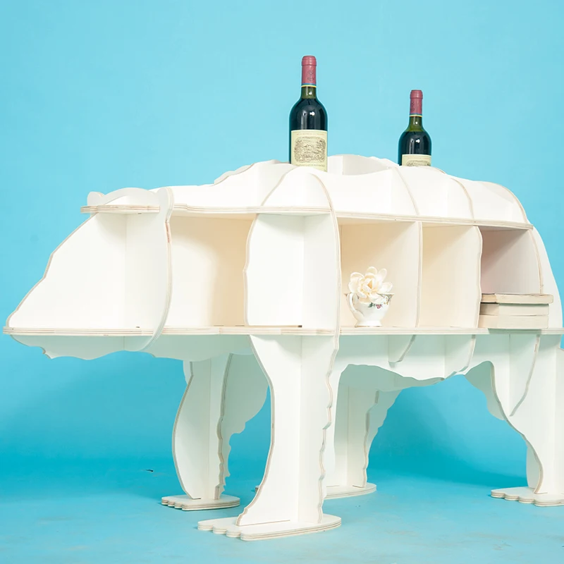 Creative Furniture Decorative Bookcase Display Bookshelf Magazine Rack For Study room, Living Room or Chlidren Wood Book Case