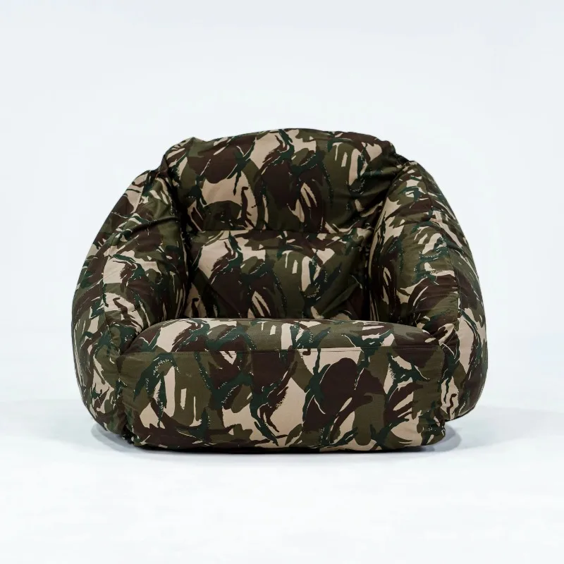 Inflatable sofa polyester fiber bean bag lazy sofa modern fabric upholstered outdoor/home furniture