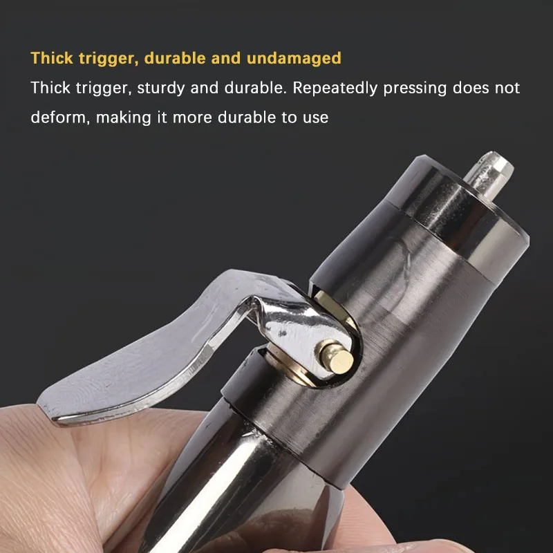 Heavy‑Duty Tire Inflation Head Quick Air‑Filling Nozzle Removable Valve‑Core Washable Copper‑Inner Steel‑Outer Tool