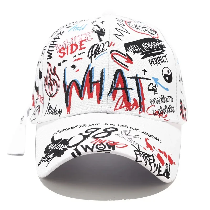 Graffiti Baseball Caps For Men Women Cotton Adjustable Snapback Hats Spring Casual Outdoor Sports Golf Cap Male Hip Hop Hat