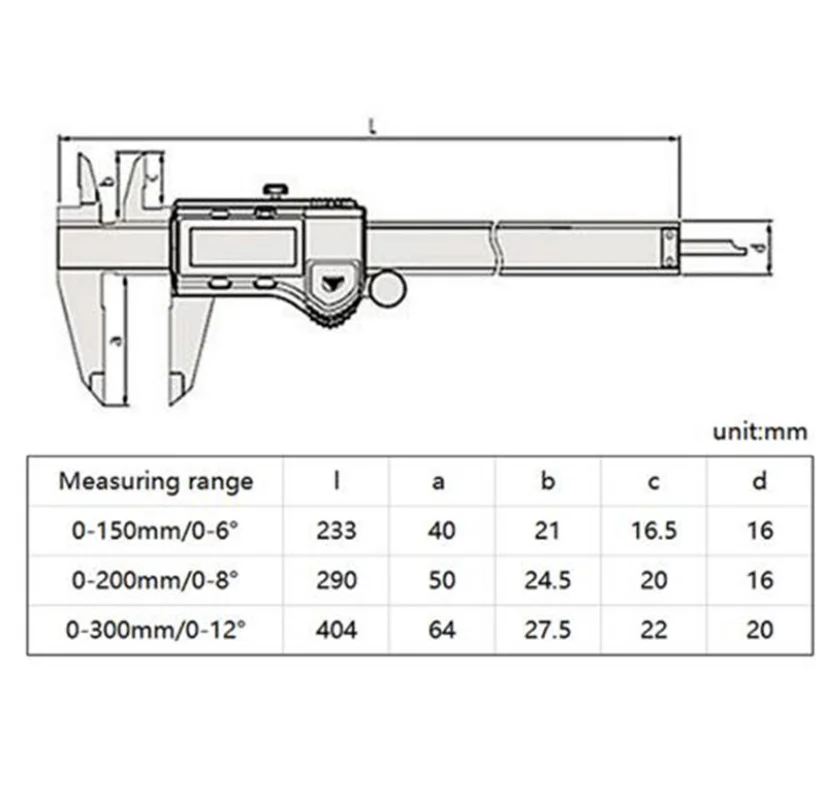 Mitutoyo Caliper Gauge Digital Calipers 0-200mm LCD 500 196 20 Electronic Stainless Steel Measuring Tools Paquimetro Digital