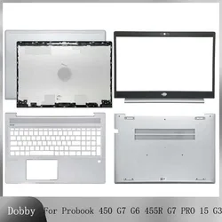 Novo caso de laptop para hp probook 450 g7 g6 455r g7 pro 15 g3 lcd, tampa traseira, moldura frontal, caixa inferior, substituição