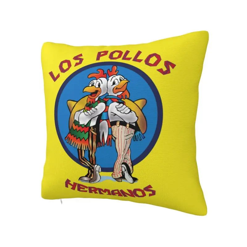 Funny Los Pollos Hermanos Pillow Covers for Sofa Breaking Bad Modern Cushion Cover Velvet Pillowcase