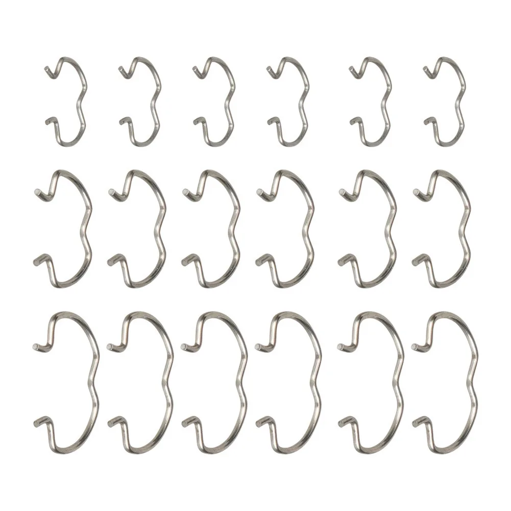 Metal Transmission Oil Line Clamps 18 Piece Set for Car Transmission Cooler Hoses 6-3/8 6-1/2 6-5/8 Inch Sizes