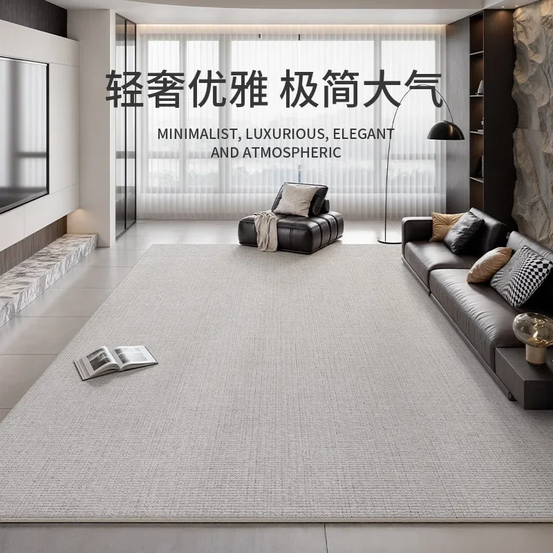 2025 New Italian Minimalist Living Room Rug Waterproof Stain Resistant Washable Easy Clean Luxury Carpet