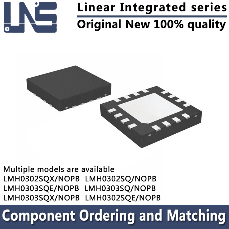 1pcs LMH0302SQ/NOPB LMH0303SQ/NOPB LMH0302SQE/NOPB LMH0302SQX LMH0303SQE/NOPB LMH0303SQX/NOPB WQFN-16 Linear Integrated Circuits