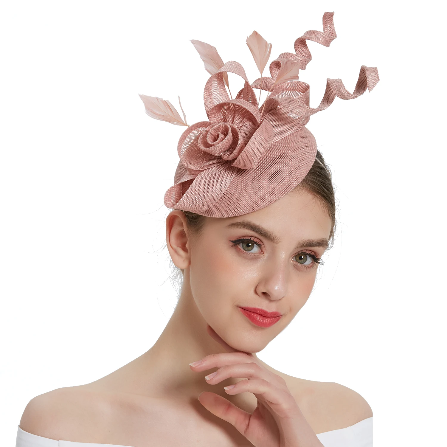 2026 Damen Fascinator Hut Faltbares Accessoire Stirnband Braut Haarspange Accessoires Kentucky Derby Cocktail Party Festival Hut – Detail 1