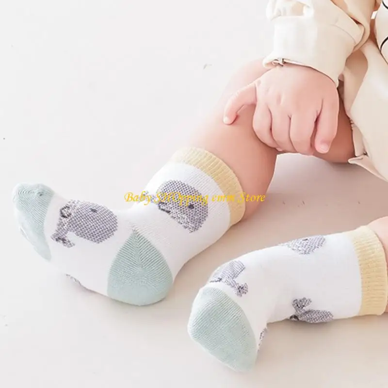 

23GD Toddler Girls Socks not Slip Baby Grip Socks Breathable Kids Socks for Girls