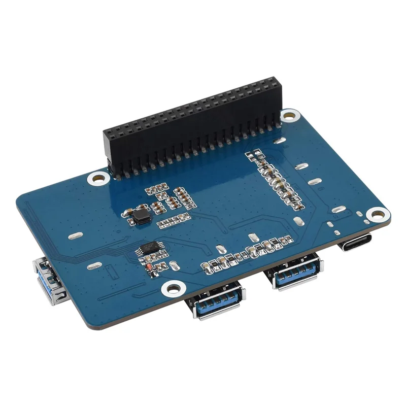 Imagem -04 - Placa de Expansão Waveshare para Raspberry pi Usb 3.2 Gen1 Hub Hat b b Mais b 2b Zero Zero Zero w Zero wh Plug And Play