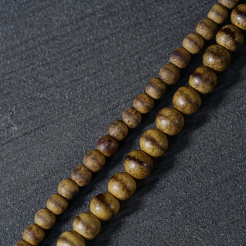Kalimantan First Grade Agarwood Bracelet Floral Honey Sweet Cool Aroma Prayer Beads Multi Wrap Wood Bracelet Gifts view 3