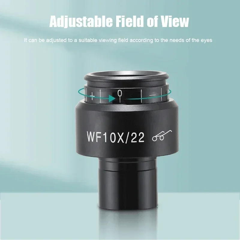 WF10X Diopter Adjustable Eyepiece High Eye Point Wide Angle Replacement for Olympus Biological Metallographic Microscopes
