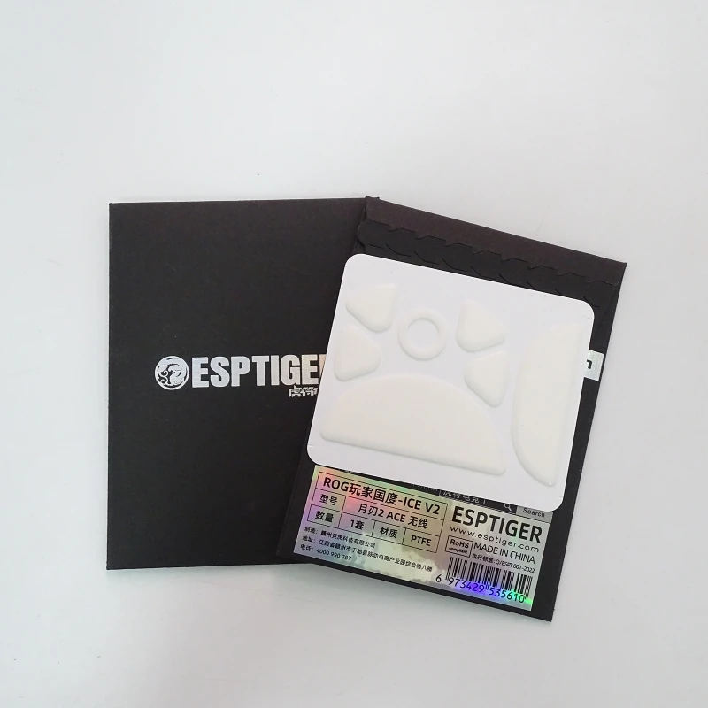 Esportstiger Ice Mouse Skateboards لـ ROG Keris II AP36K Mouse Glides PTFE Feet Pad