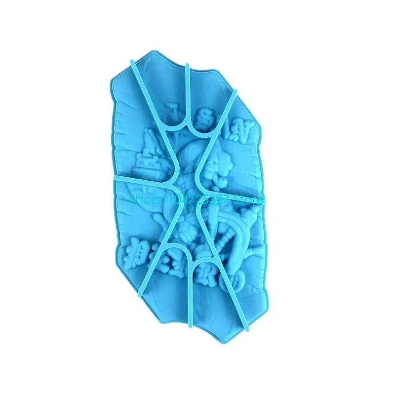 D8KF DIY Silicone Mold for Creating Embossed Pirate Skull Decors Wall Door Crafts