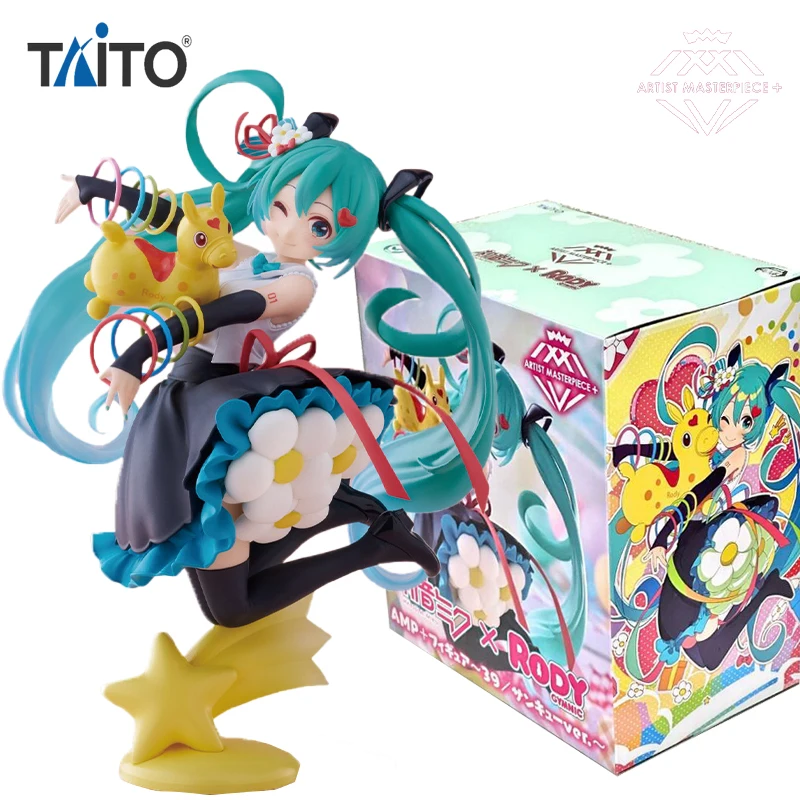 In Stock TAiTO AMP+ Hatsune Miku X RODY GYMNIC ~39 Co-brand Commemorative Funds Ver.~ PVC 20CM Anime Action Figures Model Toy