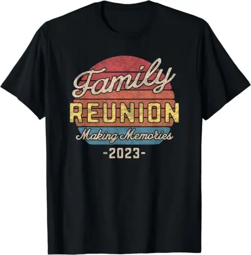  Family Matching Reunion 2023 Retro Design Best T-Shirt S-3XL