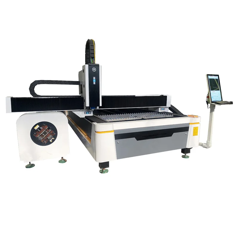1500W 3000W 6000W Fiber Sheet Tube Machine with Rotating Metal Sheet and Tube Cutting