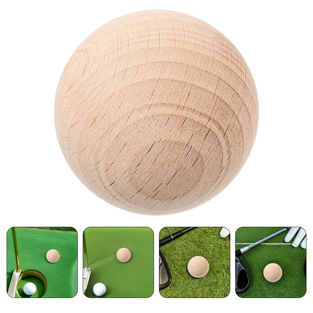 

Solid Wood Grass Croquet Blank Balls for Leisure Christmas Craft Home Events Wooden Spheres Parties Backyard Game