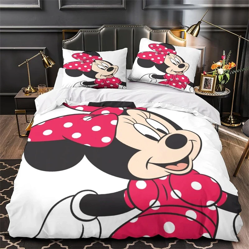 Mickey Duvet Cover 2pcs/3pcs Bedding Set Needlework Quilt Cover Pillow Case Full Size Single Double Bed Bedroom Decor