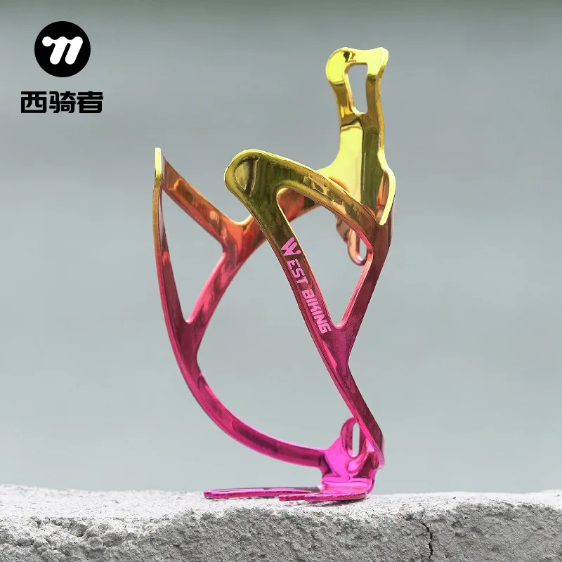 

WEST BIKING Gradual Change Aluminum Alloy Kettle Rack Bicycle Kettle Rack Colorful Road Mountain Bike Kettle Rack