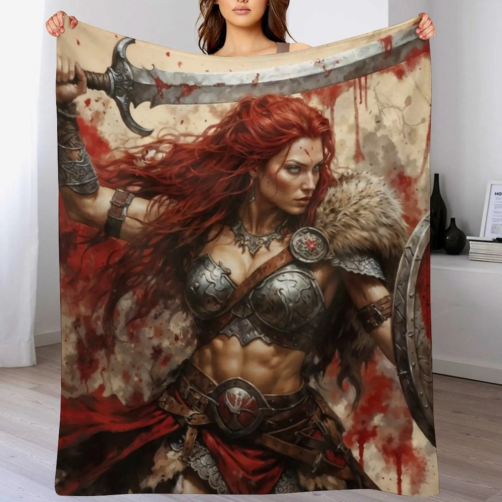 

Battle Fury Throw Blanket Custom Baby Warm Tourist Blankets